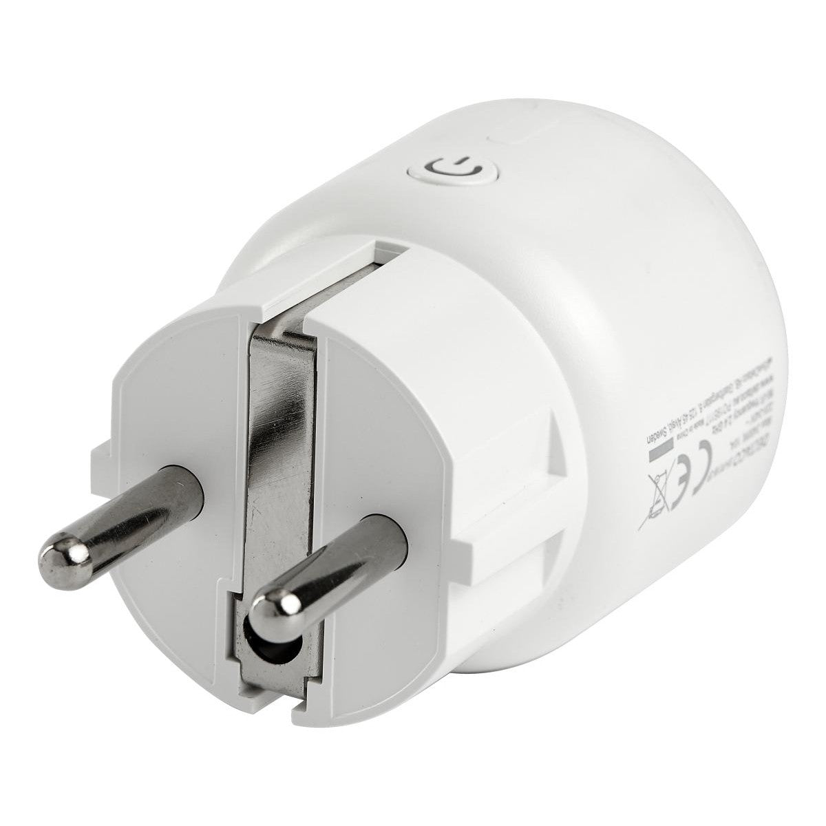 DELTACO SMART HOME mini utičnica, LED indicator, WiFi 2.4GHz, 1xCEE 7/3, 10A, timer, BIJELA (3-kom)