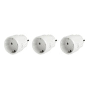 DELTACO SMART HOME mini utičnica, LED indicator, WiFi 2.4GHz, 1xCEE 7/3, 10A, timer, BIJELA (3-kom)