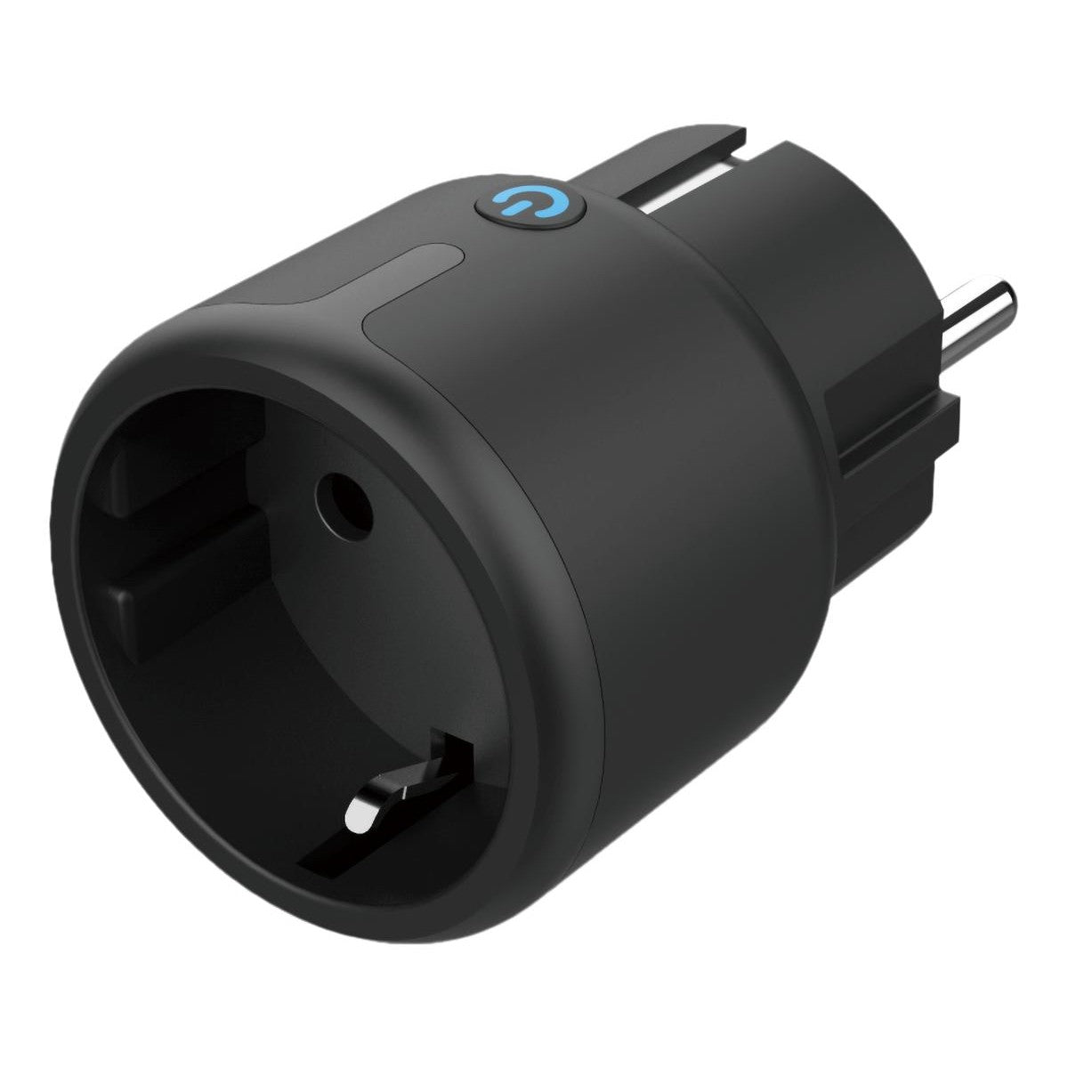 DELTACO SMART HOME mini utičnica, LED, WiFi 2.4GHz, kontrola potrošnje, 1xCEE 7/3, 15A, Timer, CRNA