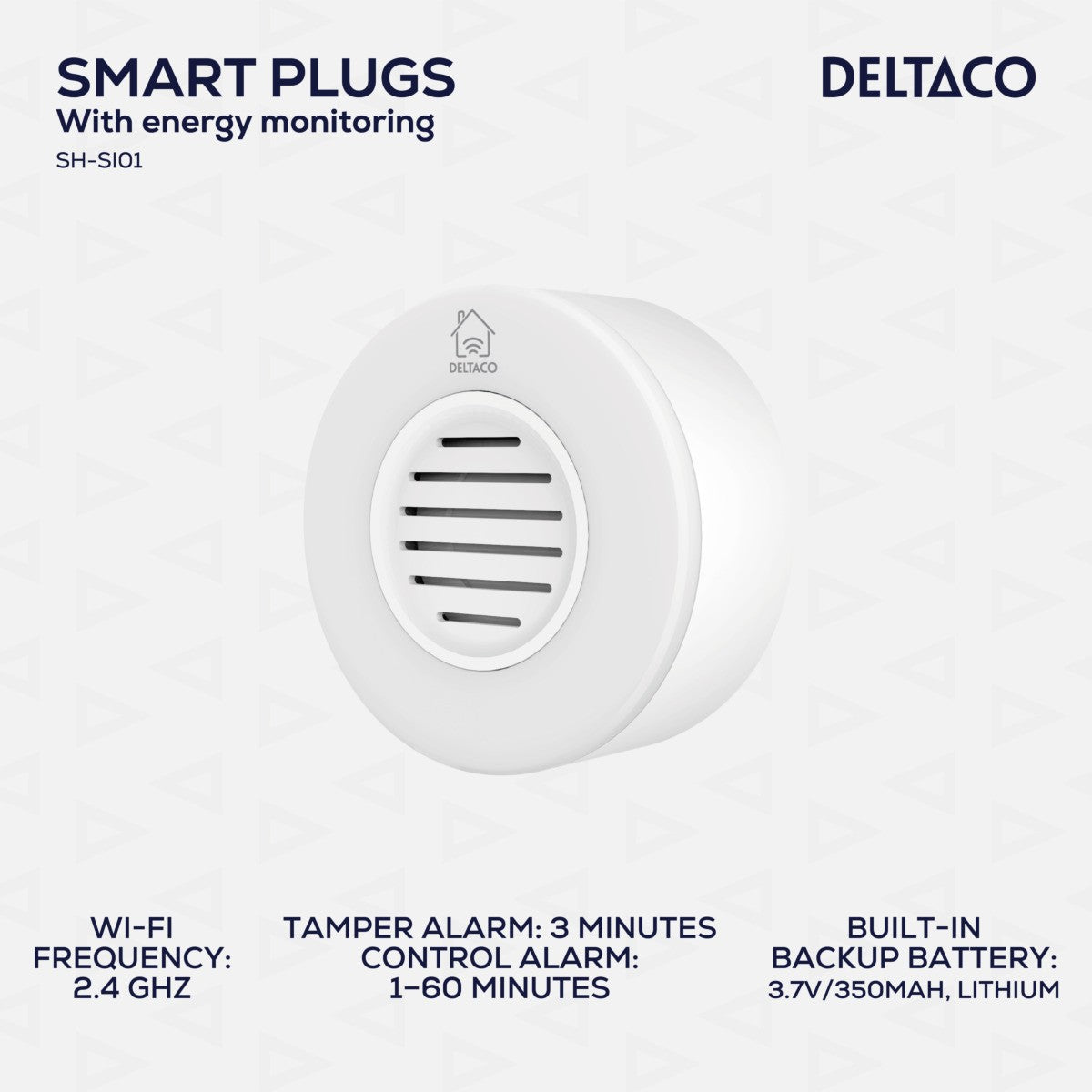 DELTACO SMART HOME WiFi Sirena, BIJELA