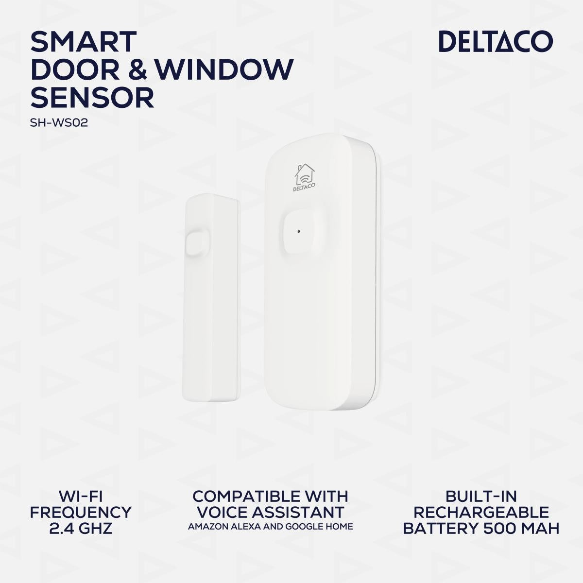 DELTACO SMART HOME WiFi Senzor otvaranja vrata ili prozora