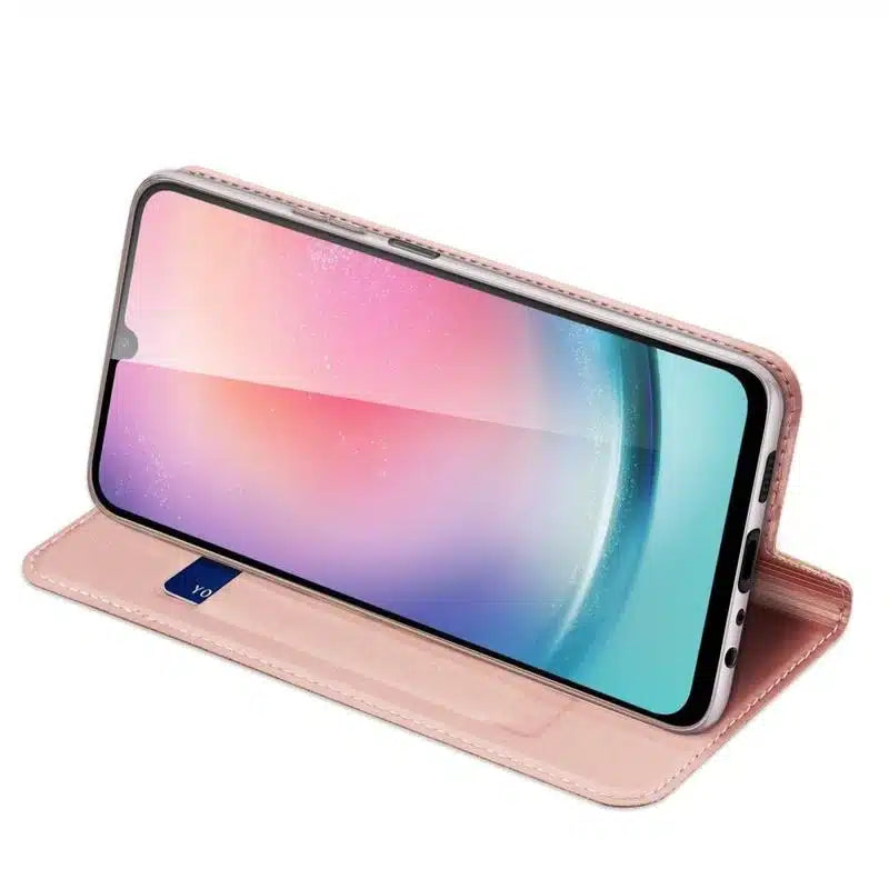DUX DUCIS Skin Pro – preklopna torbica za Samsung Galaxy A25 5G-roza