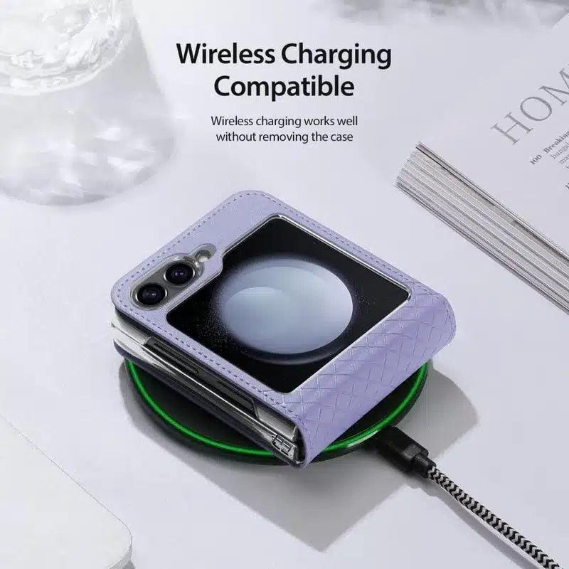 Samsung Galaxy Z Flip6 Dux Ducis Bril Flip Case etui - vijolična