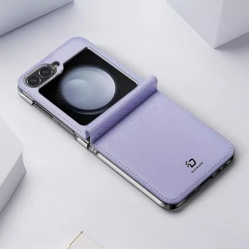 Samsung Galaxy Z Flip6 Dux Ducis Bril Flip Case etui - vijolična