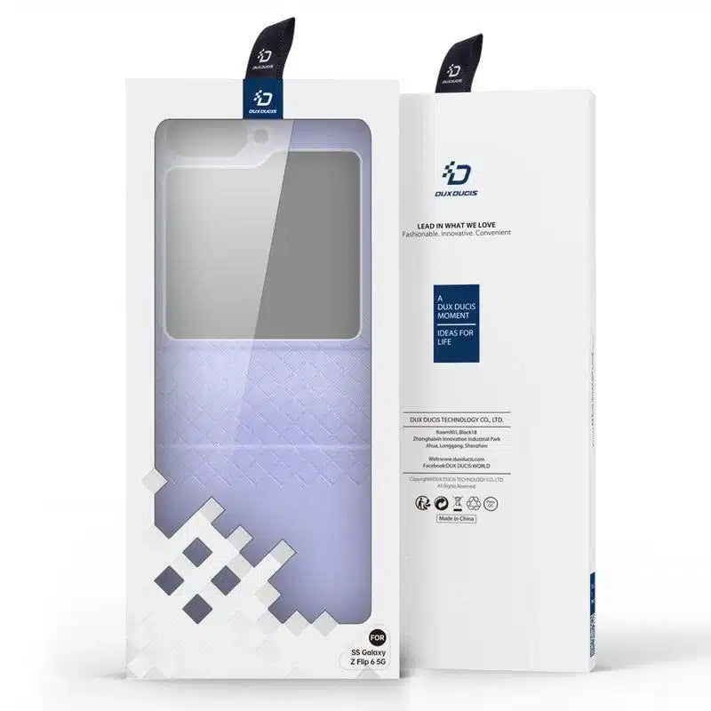Samsung Galaxy Z Flip6 Dux Ducis Bril Flip Case etui - vijolična