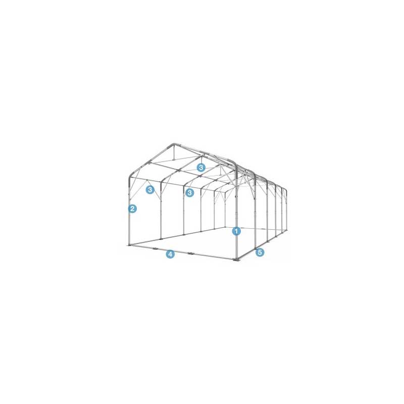 Skladišni šator PRIME 6x12x3,0 m 550 g/m²