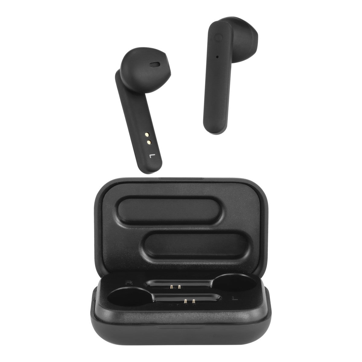 STREETZ T110 True Wireless Stereo slušalice s kućištem za punjenje, polu-in-ear, BT 5, mat crne