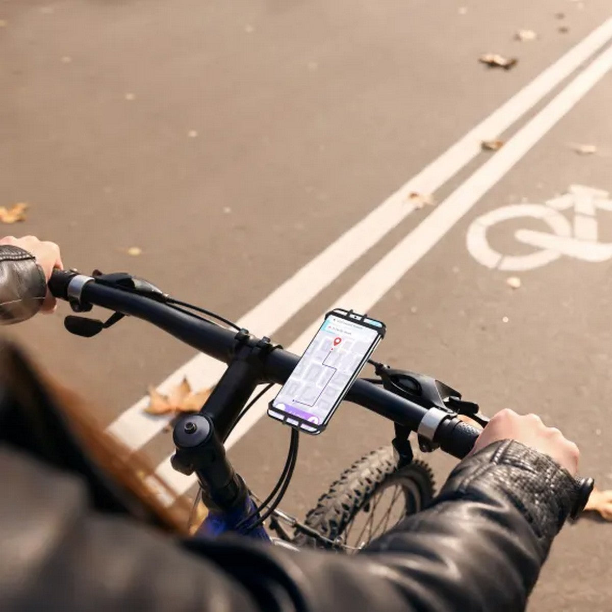Urban Moov - Univerzalni fleksibilni nosač za bicikl/kolica za pametne telefone - crni