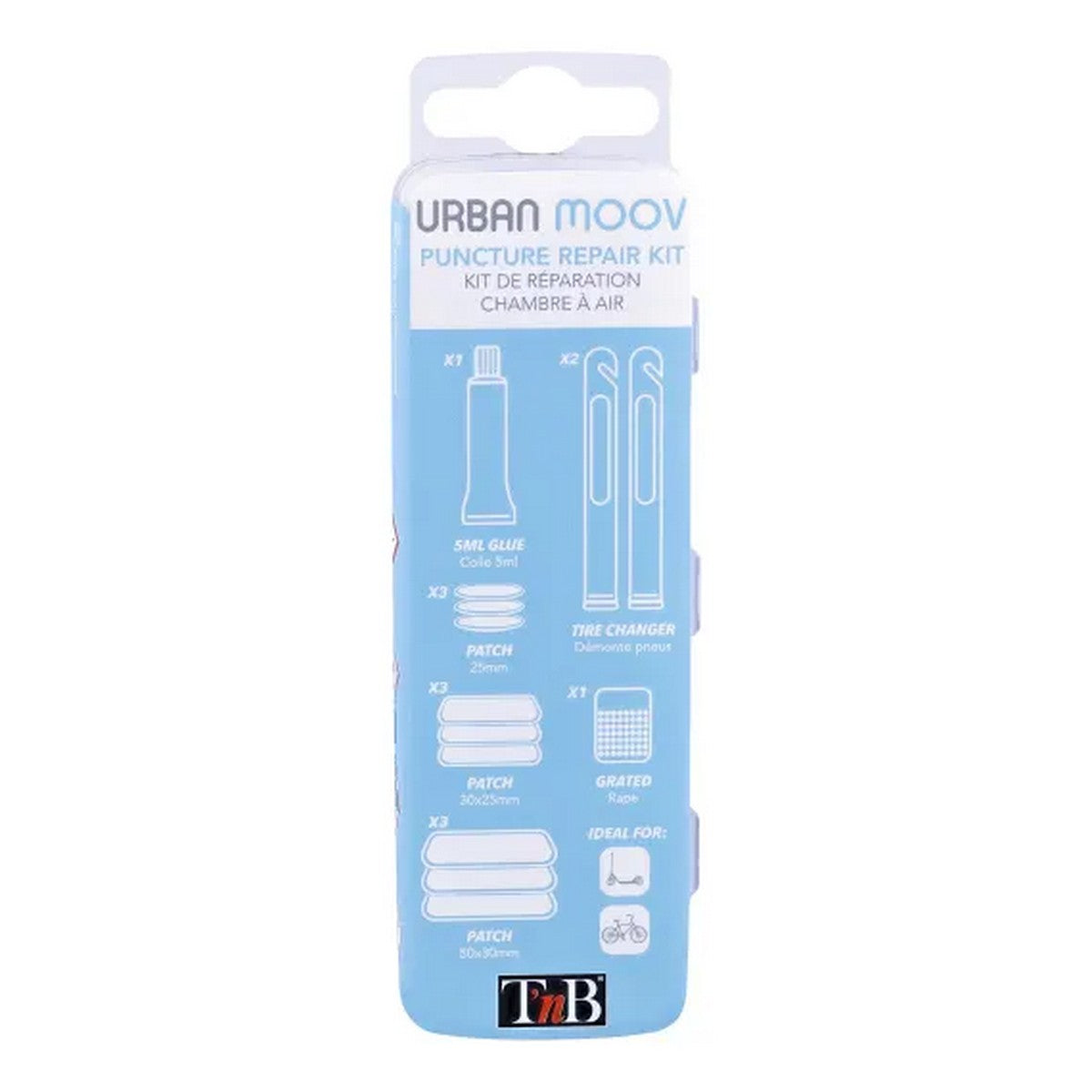Urban Moov - Komplet za popravak uboda gume na biciklu / Skuteru