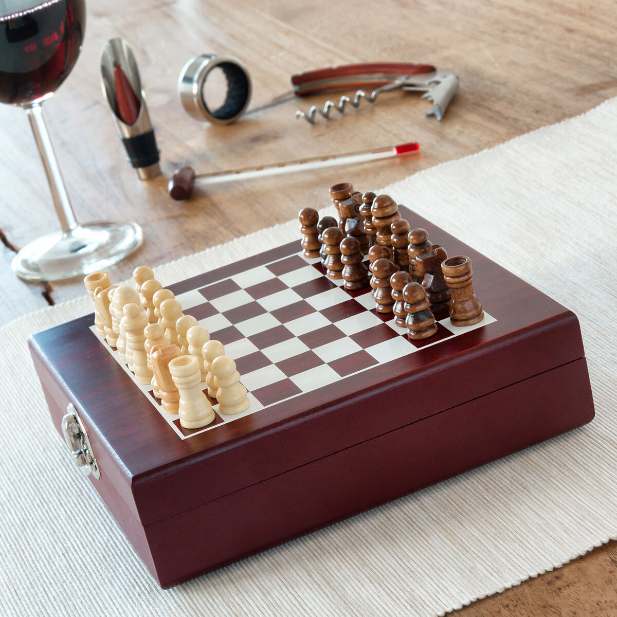 Set za Vino i Šah InnovaGoods 37 Dijelova