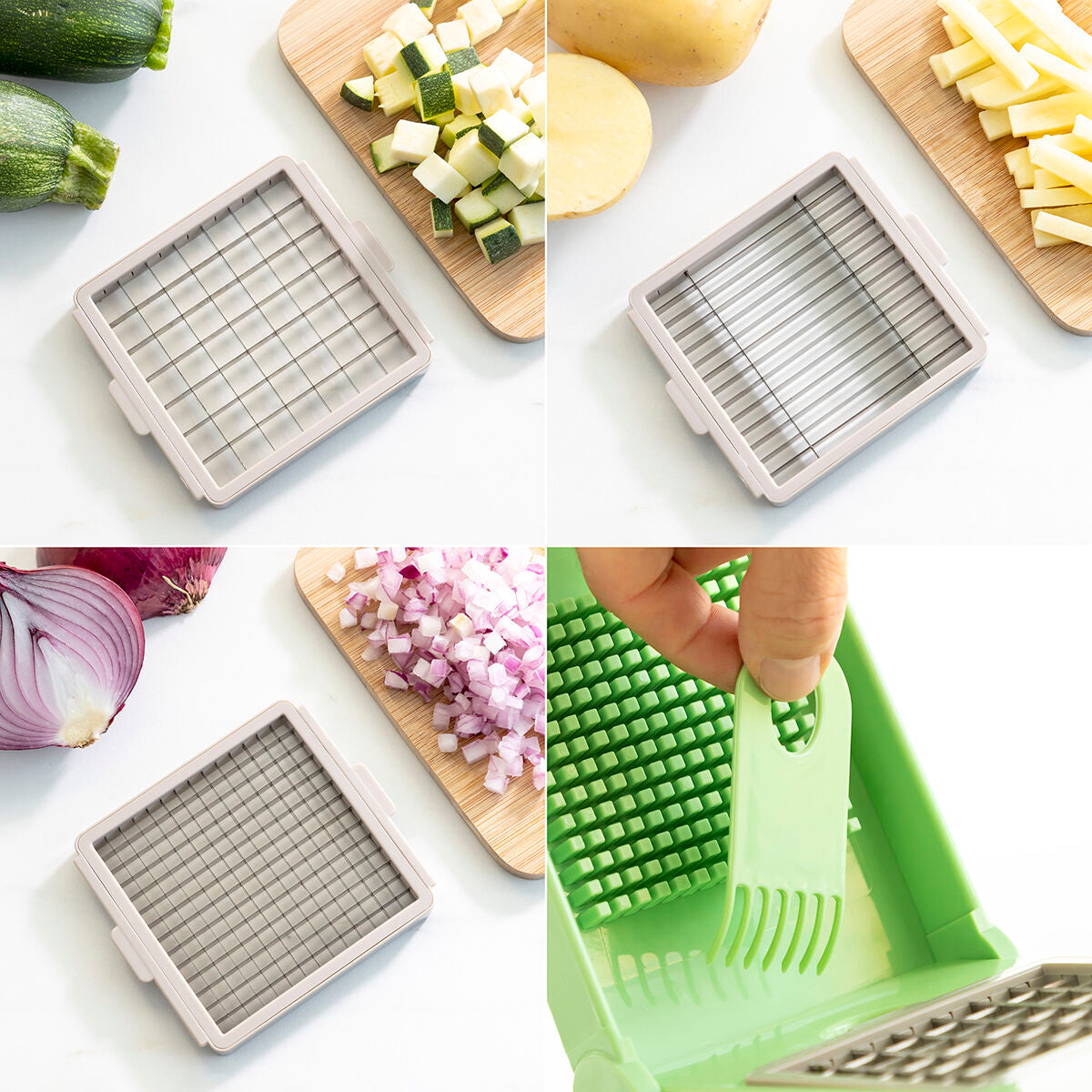 Rezač povrća, ribež i mandolina s receptima i dodacima 7 u 1 Choppie Expert InnovaGoods