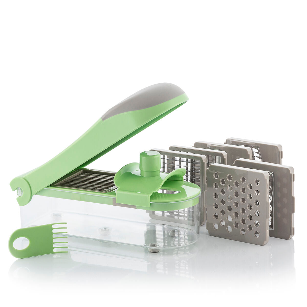 Rezač povrća, ribež i mandolina s receptima i dodacima 7 u 1 Choppie Expert InnovaGoods