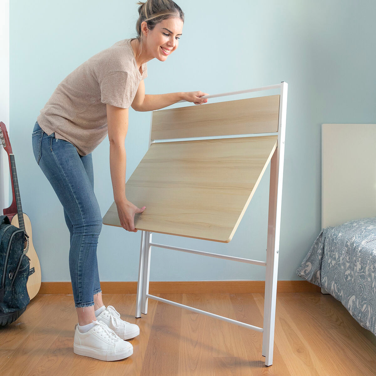 Preklopivi radni stol s policom Tablezy InnovaGoods
