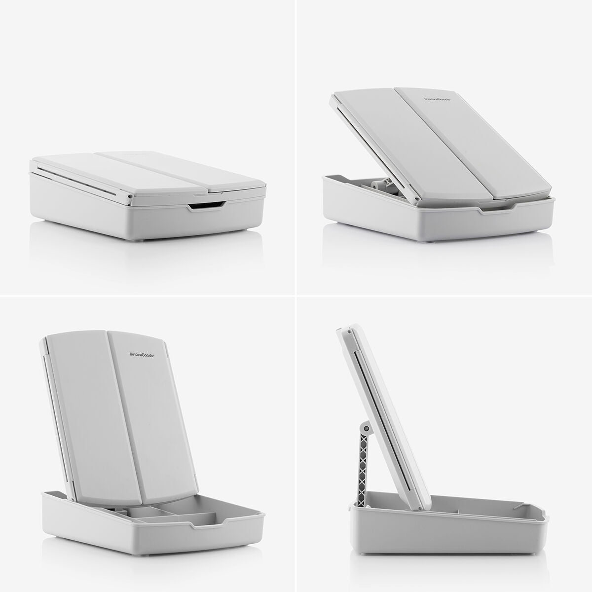 Sklopivo LED ogledalo s organizatorom za šminku 3-u-1 Panomir InnovaGoods