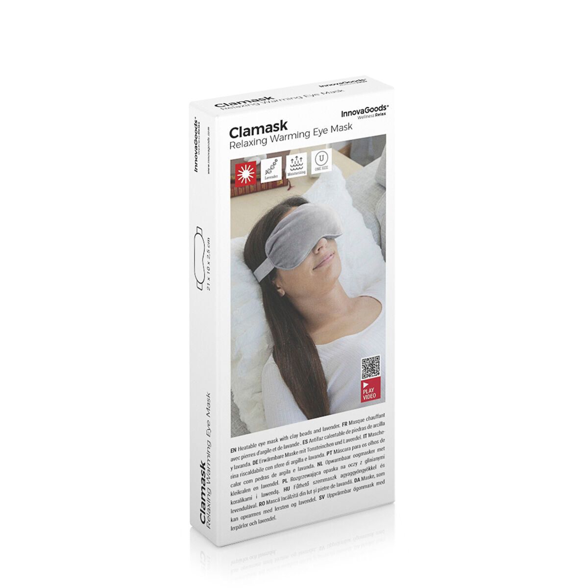 Grijaća opuštajuća maska Clamask InnovaGoods
