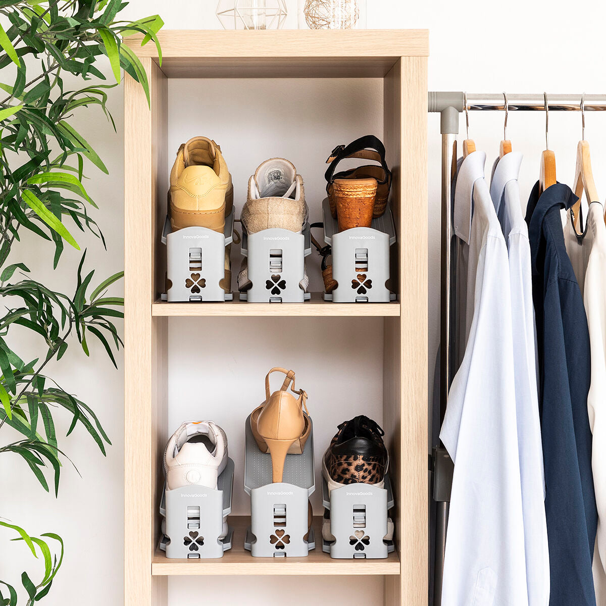Podesivi organizator za cipele Sholzzer InnovaGoods 6 kom.