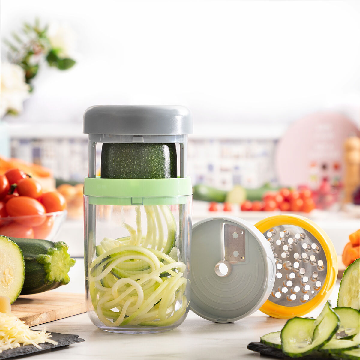 Spiralni Rezač i Ribež za Povrće s Receptima Vigizer InnovaGoods