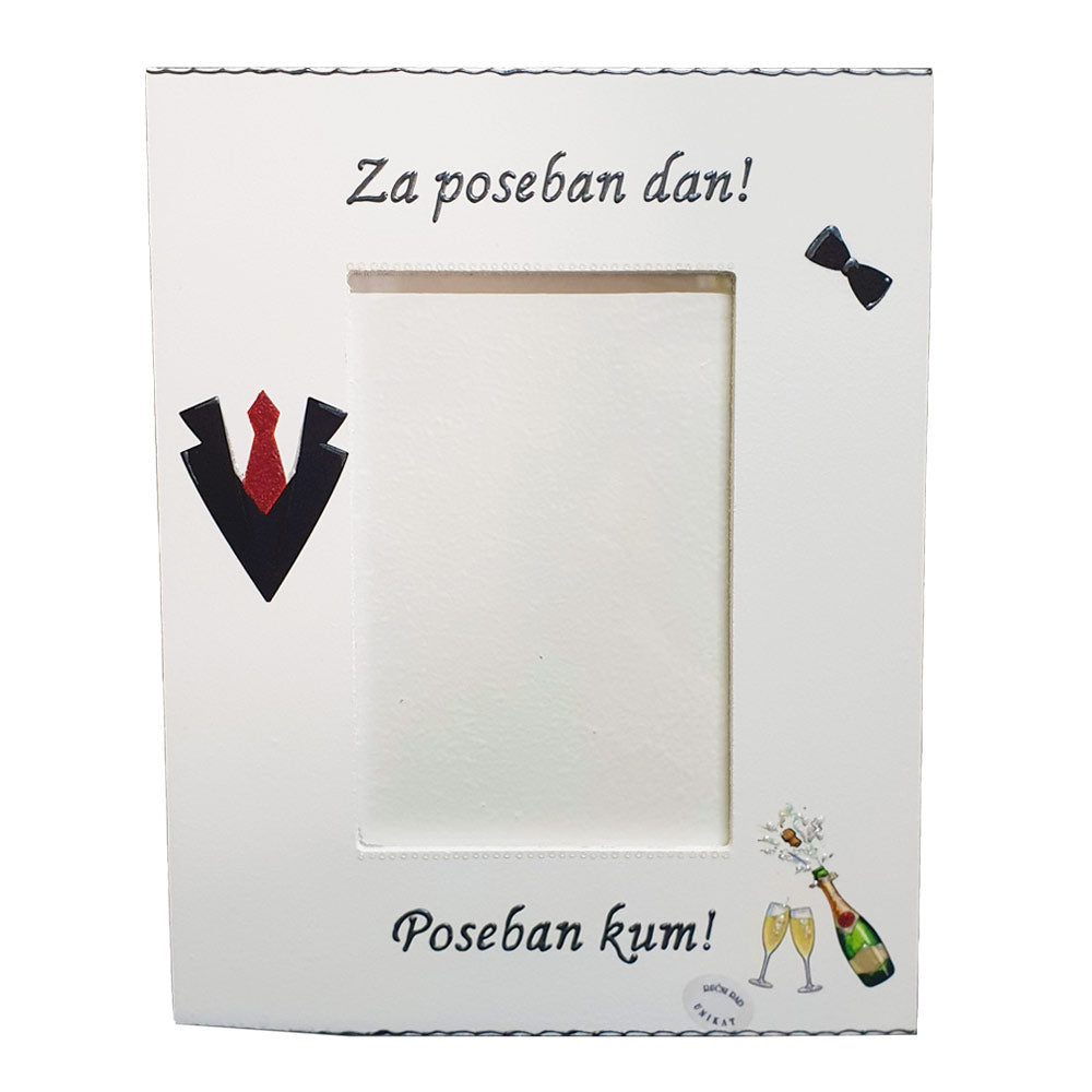 Darilo za poročnega kuma! Okvir za fotografije  Š15174