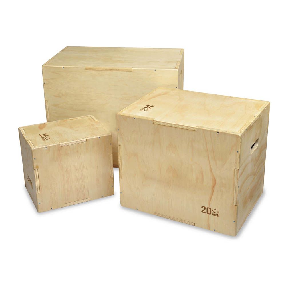 3 v 1 pliometrična škatla 51 x 61 x 76 cm
