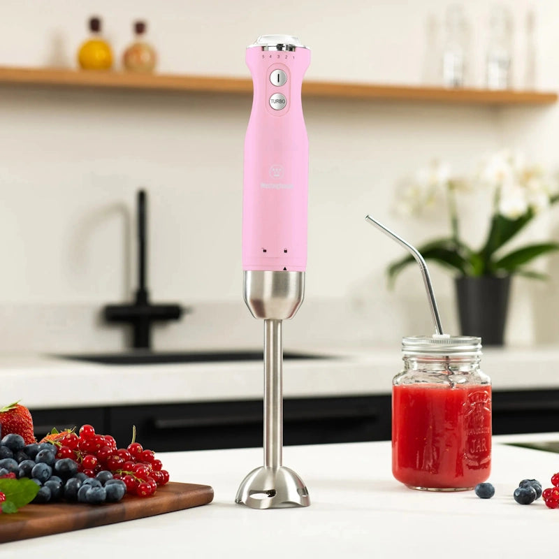 Westinghouse Retro Pink ročni mešalnik