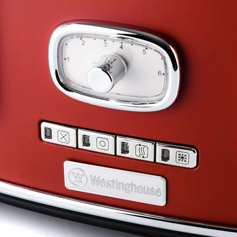 Westinghouse Retro Red 4 Slice Toaster