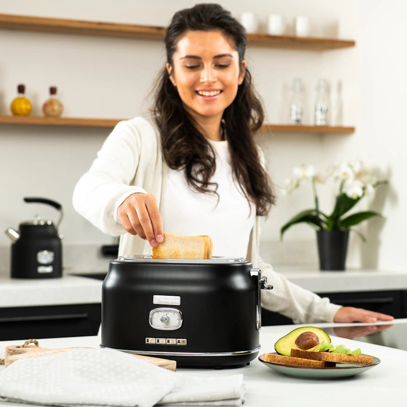 Westinghouse Retro Black 2 Slice toaster