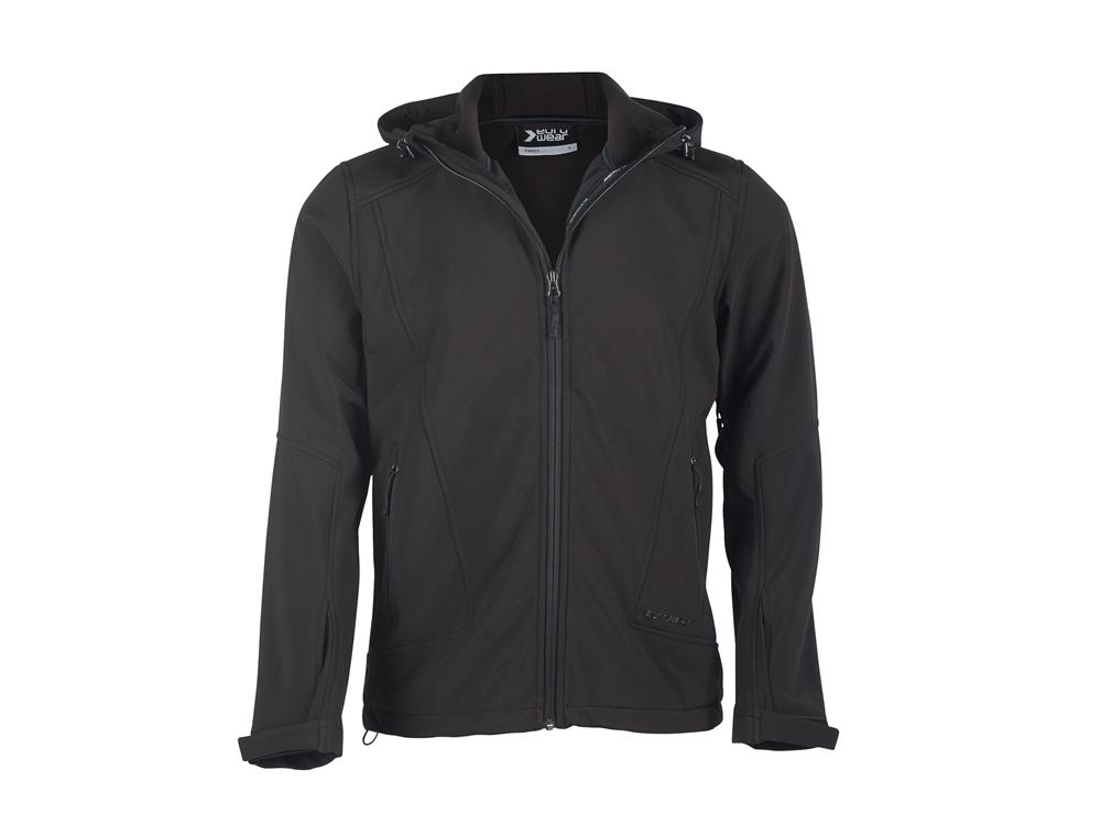 MUŠKA SOFT SHELL JAKNA s kapuljačom EM603 crna XL