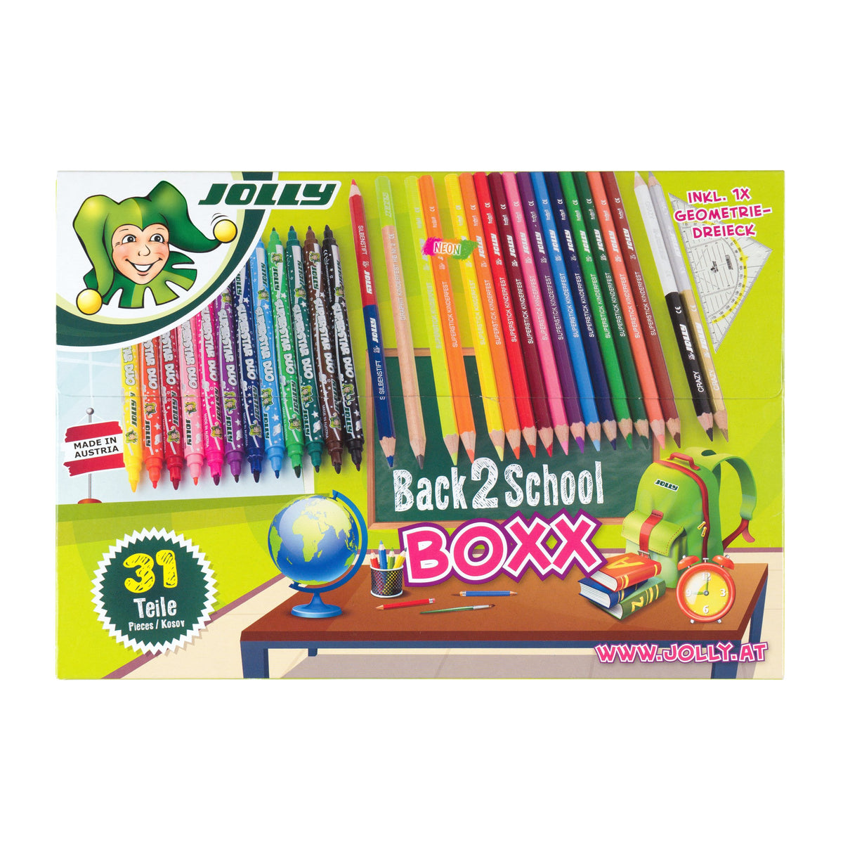 Set šolskih potrebščin Jolly, 31-delni