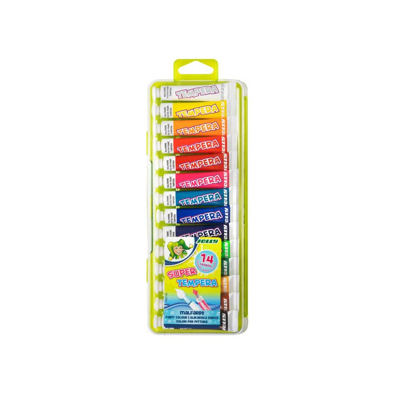 Boja tempera Jolly 7,5ml tubice 14 kom u plastičnoj kutiji