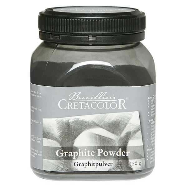 Grafitni prah Cretacolor, 150 g v prozorni posodi
