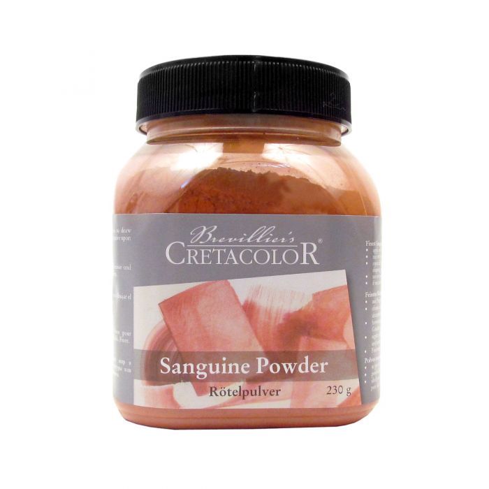 Sanguine prah Cretacolor, 230 gr. v prozorni posodi