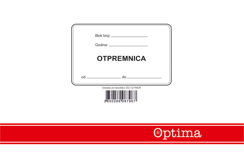 Dostavnica A-5 EC-I-21/NCR OPTIMA P10/60