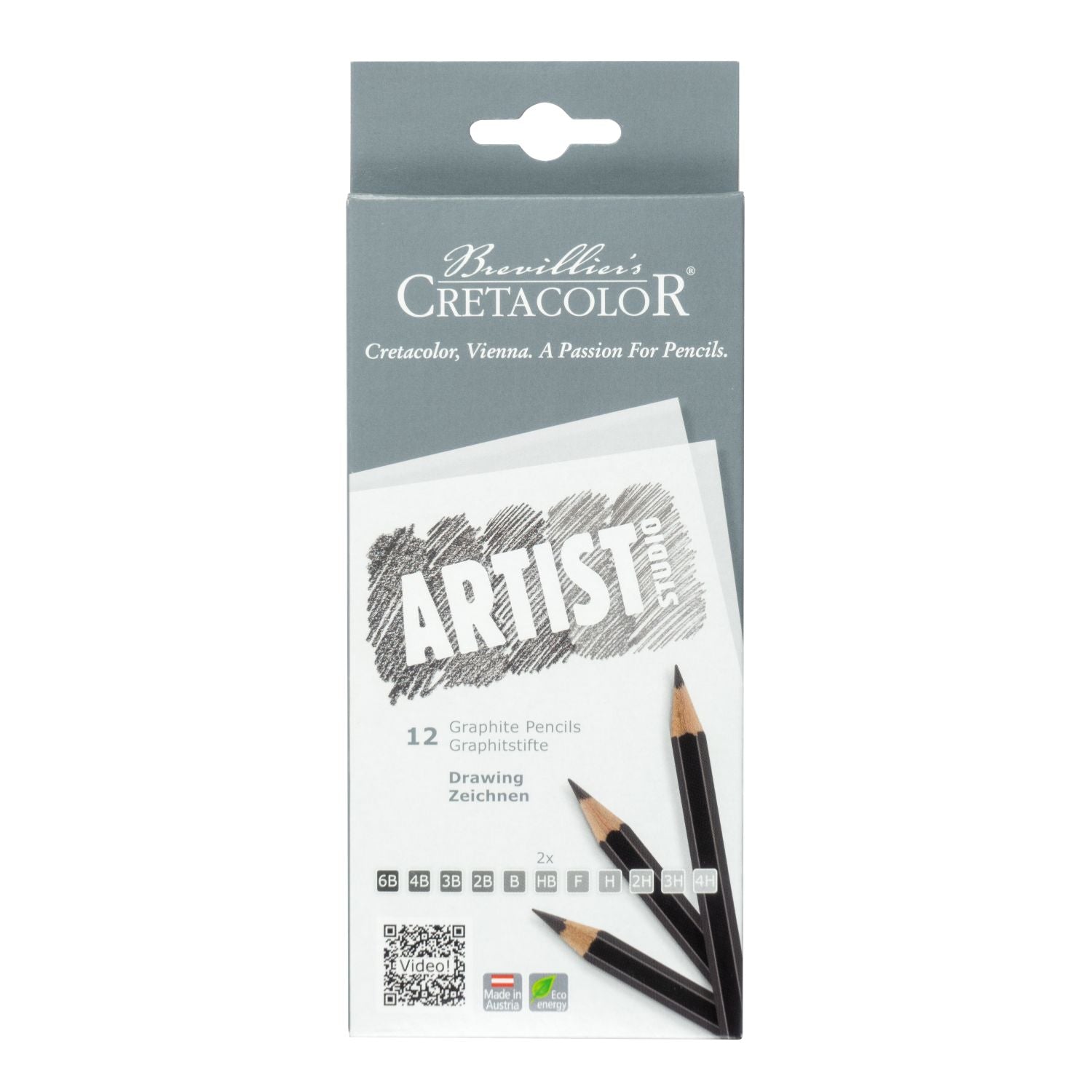 Umjetničke grafitne olovke Cretacolor artist studio 12 kom u kartonskoj kutiji