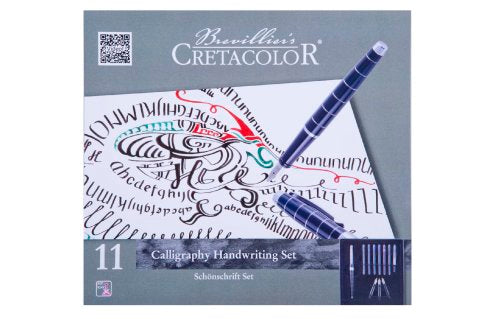 Umetniški set za kaligrafijo Cretacolor 11 kos (držala, svinčnik, pretvornik črnila, navodila)