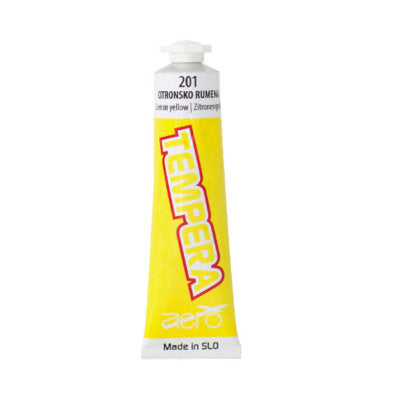Boja tempera Aero 42ml tubica limun žuta
