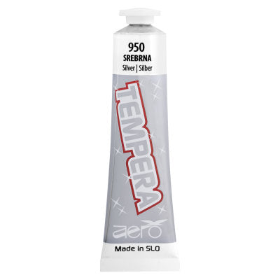Boja tempera Aero 42ml tubica srebrna