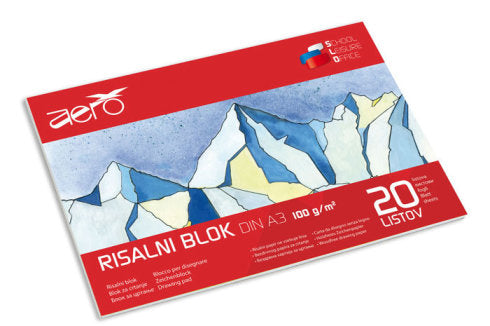 Blok za crtanje Aero A3 100g 20L