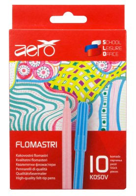 Flomasteri Aero 10 kom u kartonskoj kutiji