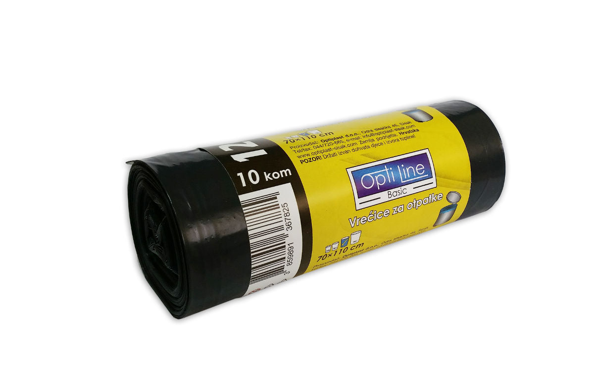 Vreće za smeće 70x110, 120L, 10/1 LDPE