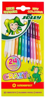 Drvene bojice Jolly kinderfest crazy duo 12 kom u kartonskoj kutiji