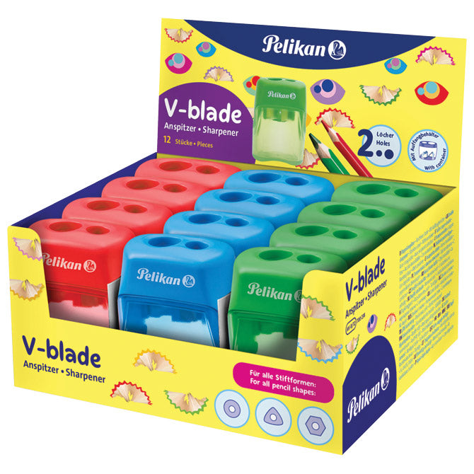 Šilček pvc s pvc škatlo 2 luknji Pelikan 700238 razvrščeno