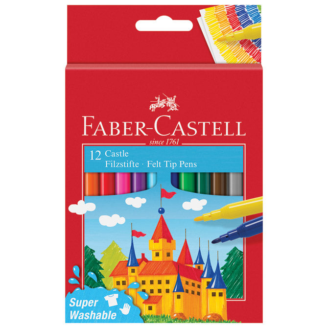 Flomaster školski 12boja Faber-Castell 554201 blister