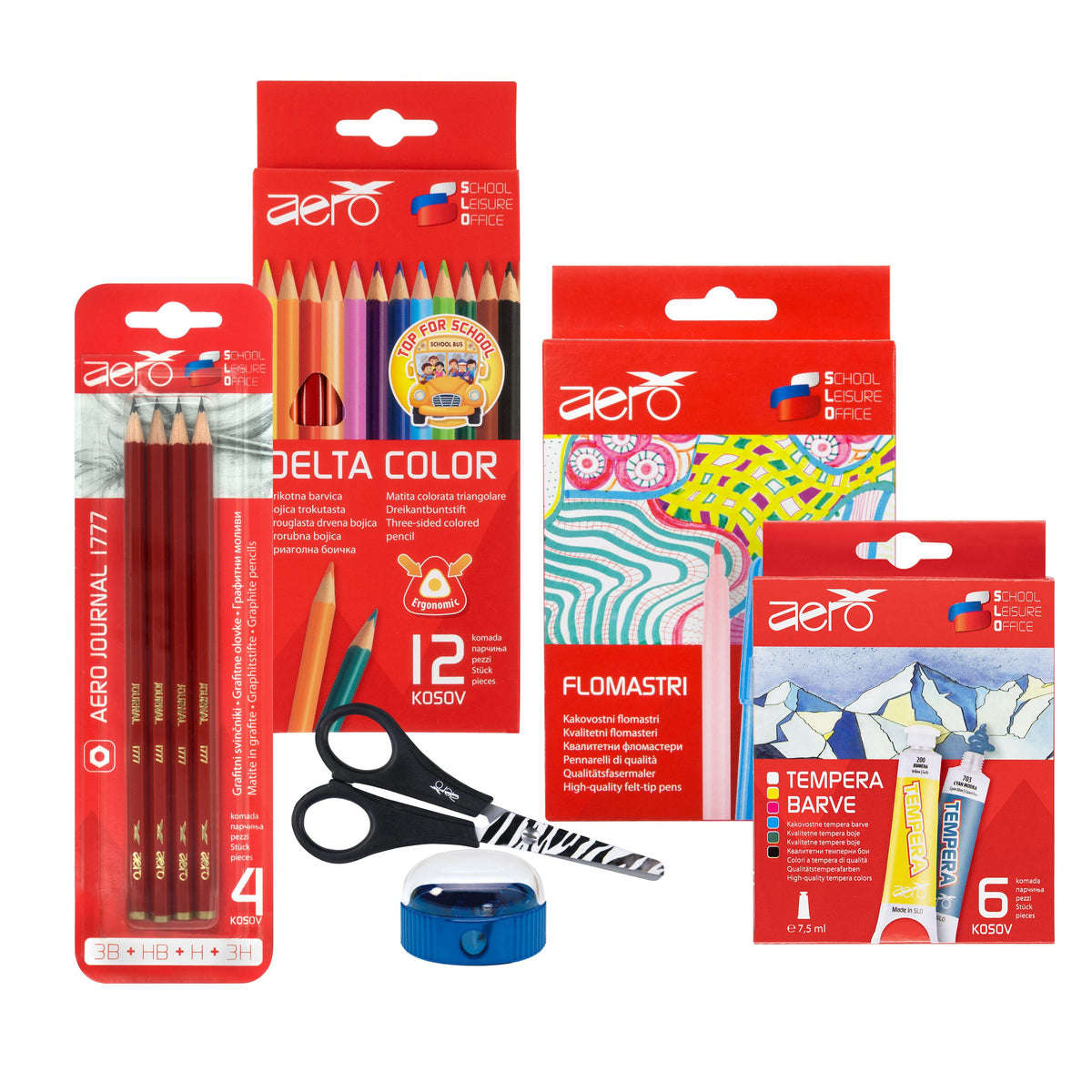 Set šolskih potrebščin Aero-2