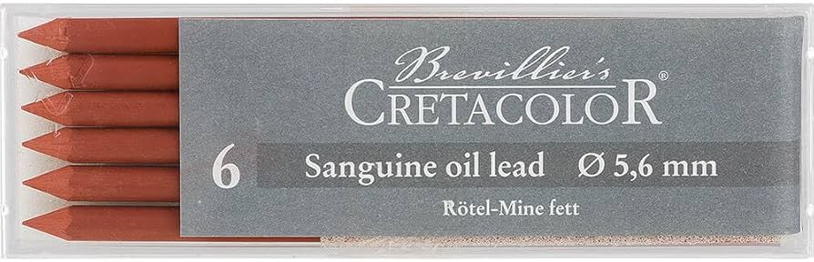 Umjetnička uljna mina Cretacolor sanguine crvena medium 6/1