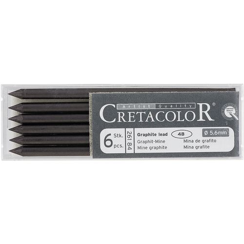 Umetniška grafitna mina Cretacolor Special 4B, 6 kosov v škatli