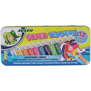 Barva tempera Jolly 7,5ml tubice 12 kos v kovinski škatli