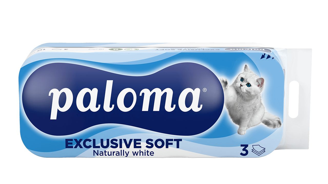 Toalet papir PALOMA EXCLUSIVE SOFT 3-sl. 10x110 lis