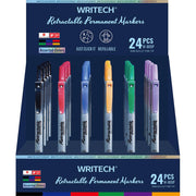 PERMANENTNI MARKER 2 mm okrugli vrh WRITECH W-805P CLICK DISP. 24/1