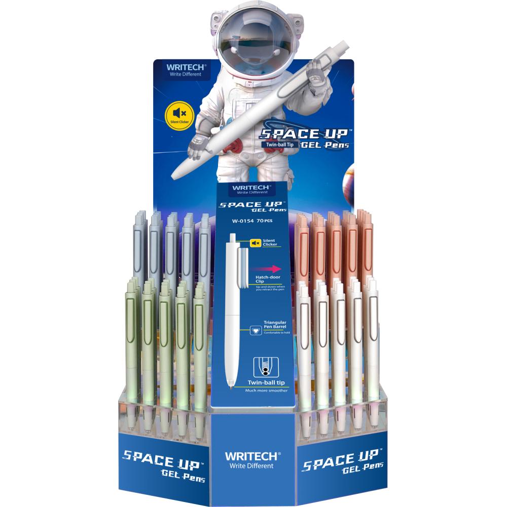 GEL PEN 0,5 WRITECH W-0154 SPACE UP PASTEL DISP. 70/1