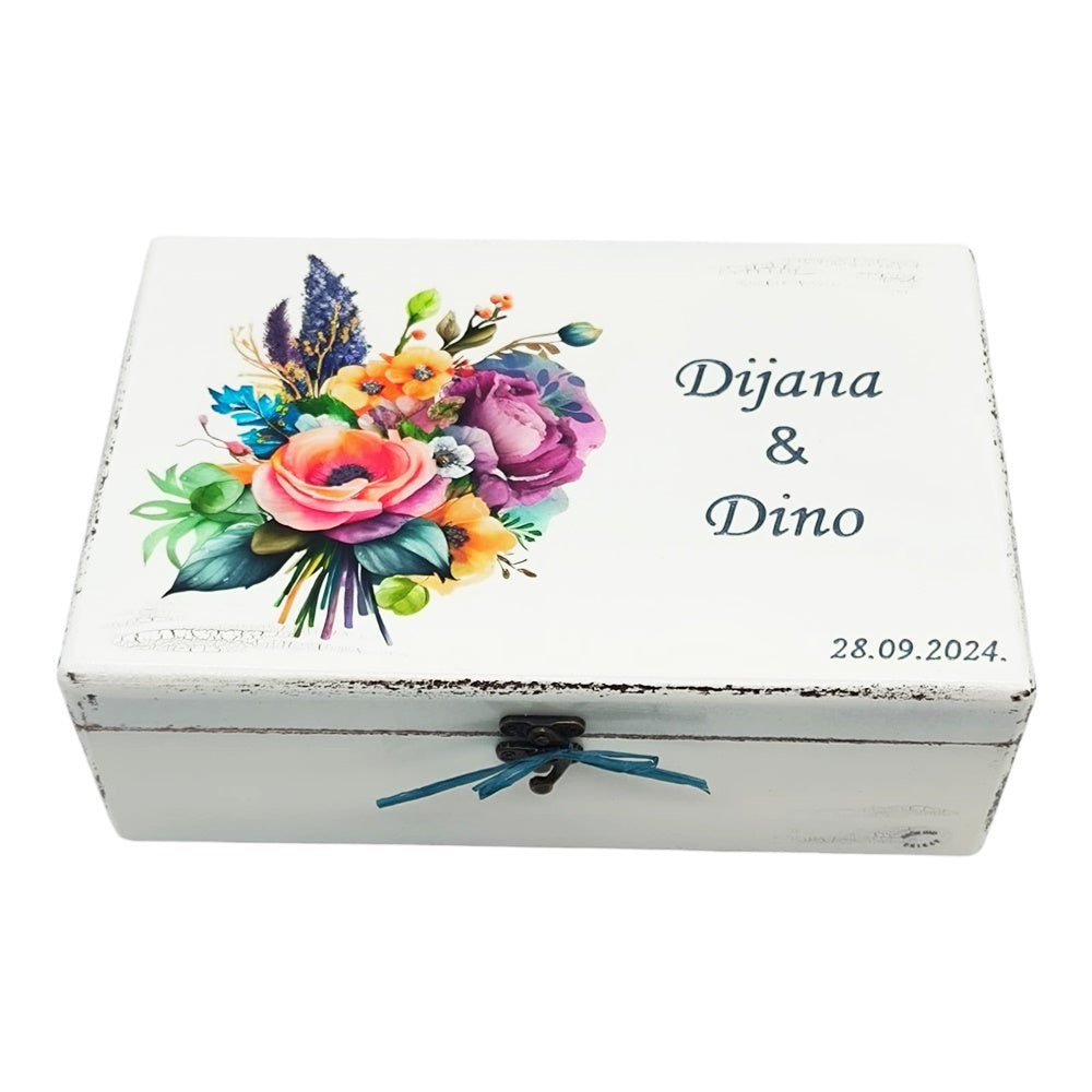 Personalizirana škatla spominov – Darilo za poroko ali obletnico poroke Š154389